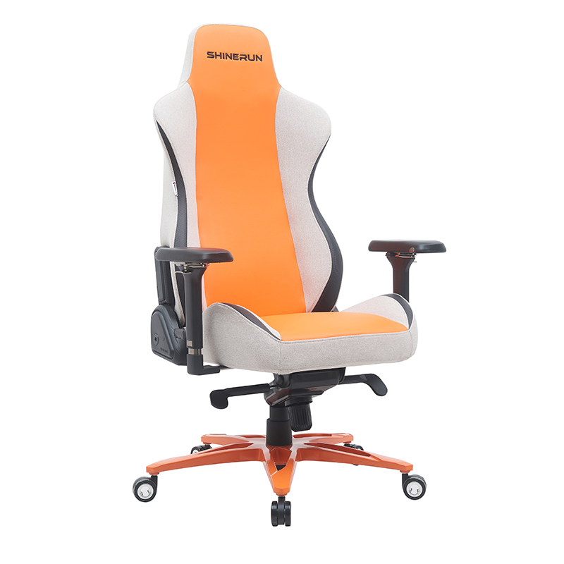 XL-6682-1 Lær fløyel materiale pute belte veske 4D armlen gaming stol