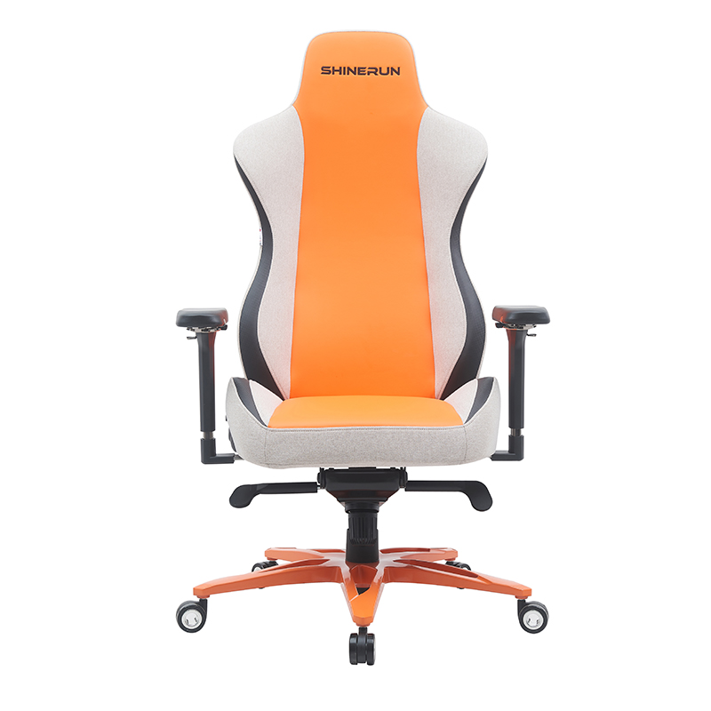 XL-6682-1 Lær fløyel materiale pute belte veske 4D armlen gaming stol