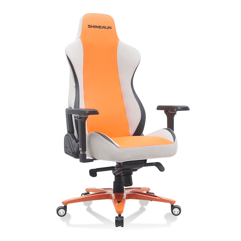 XL-6682-1 Lær fløyel materiale pute belte veske 4D armlen gaming stol